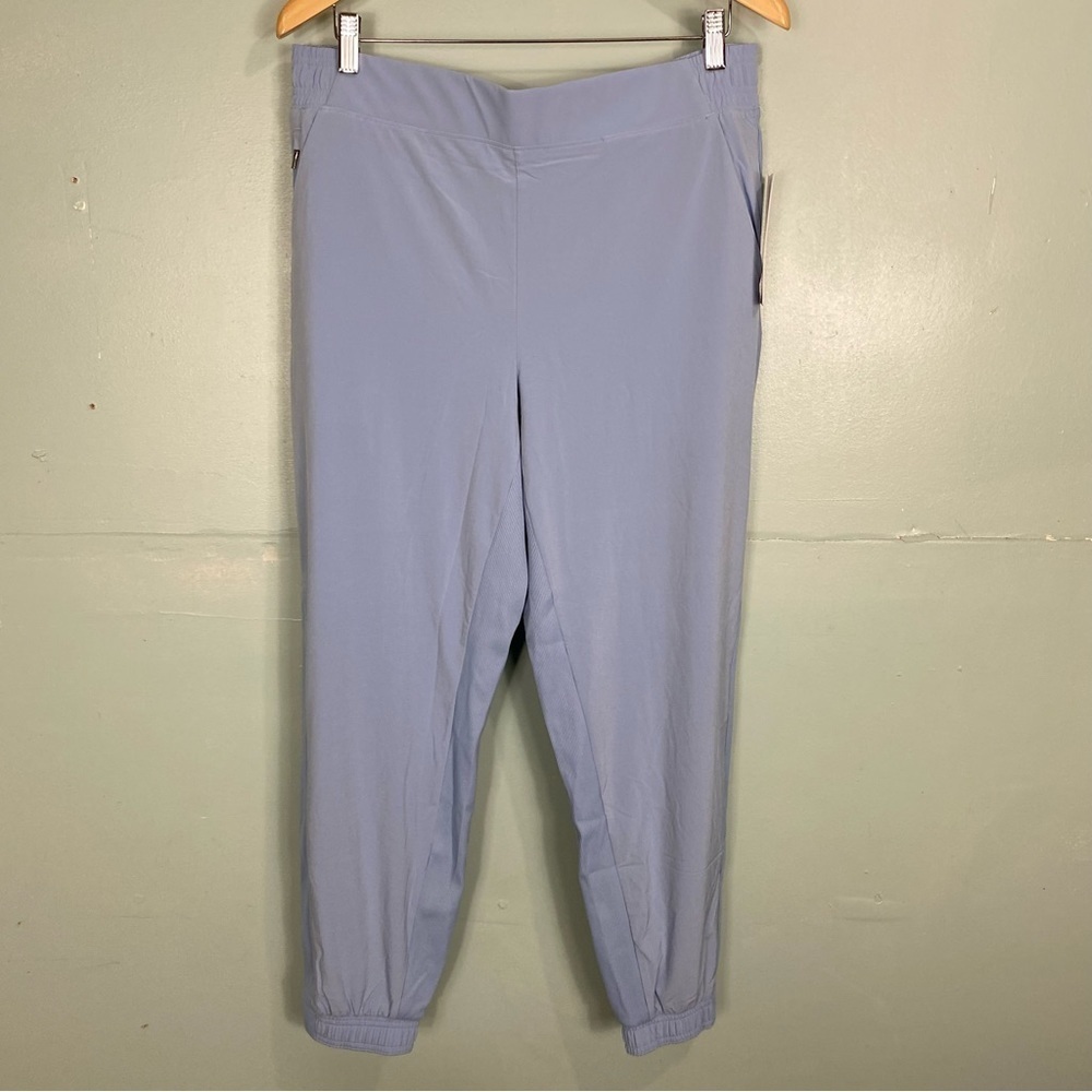Athleta Lined Brooklyn Jogger Baby Blue Sz 14 631612
